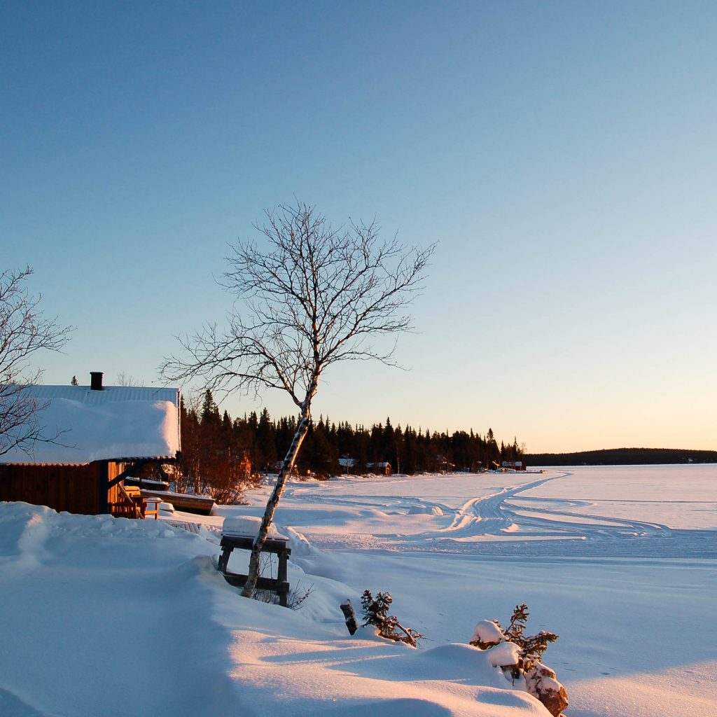 Winterlandschaft in Lappland