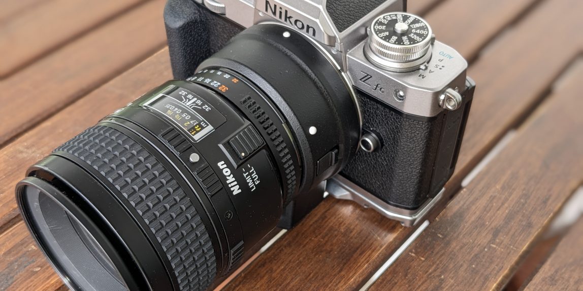 Nikon Zfc mit FTZ Adapter und Nikon AF Micro-Nikkor 60mm f/2.8 D