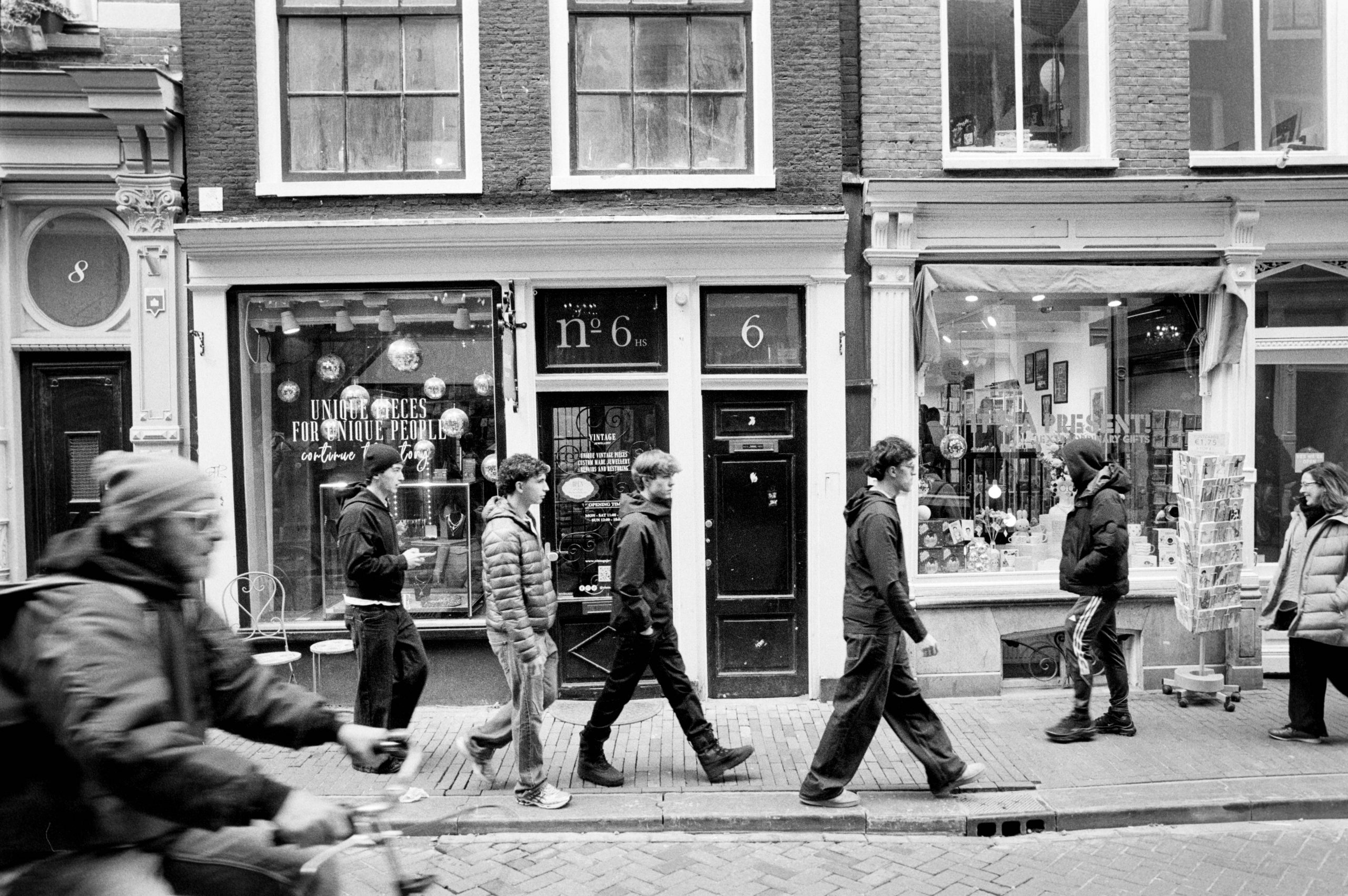 In den Straßen von Amsterdam.